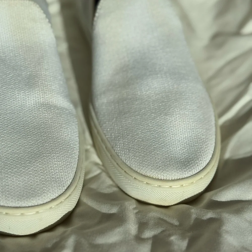 Rothy's The Original Slip On Sneaker Womens Size 7.5 White Casual Knit Shoes